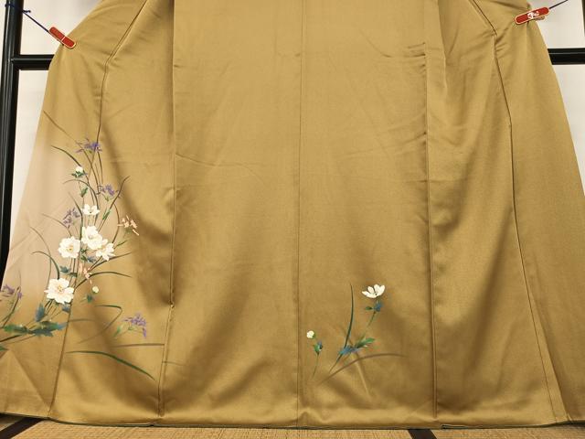 平和屋着物●訪問着 草花文 正絹 逸品 AABA8793zg