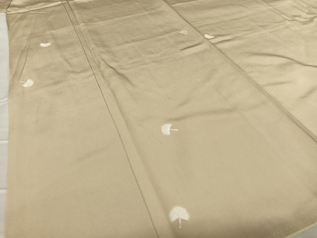 平和屋着物●上質な小紋 たんぽぽ 金彩 正絹 逸品 AABA8808zg