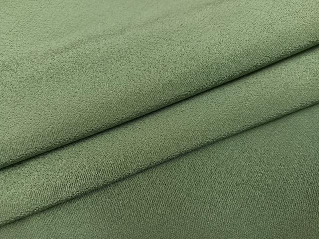 平和屋着物●上質な色無地 山葵色 正絹 逸品 AABA8924ph