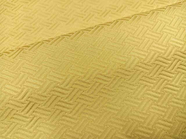 平和屋着物●上質な色無地 紋意匠 卵色 正絹 逸品 AABA8956ph