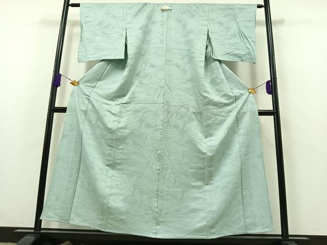 平和屋着物▽上質な色無地 単衣 立波地紋 瓶覗色 正絹 逸品 AABA9126jh
