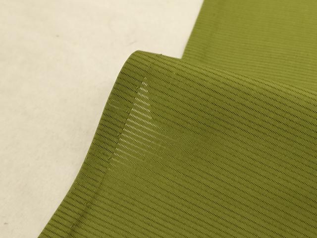 平和屋着物*夏物 色無地 絽 鶯色 洗える着物 未使用 AABA9286jd