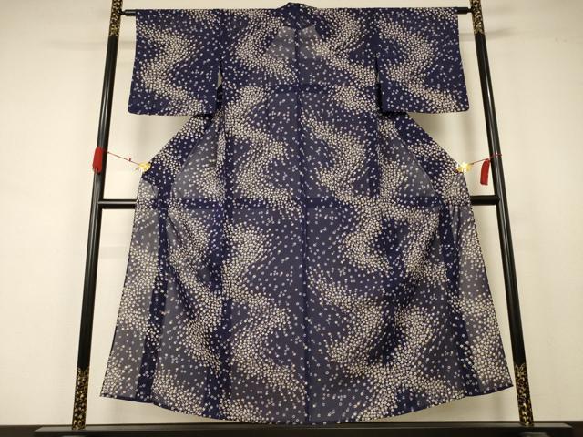 平和屋着物*夏物 小紋 絽 花尽し 正絹 逸品 AABA9325jd