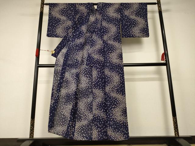 平和屋着物*夏物 小紋 絽 花尽し 正絹 逸品 AABA9325jd