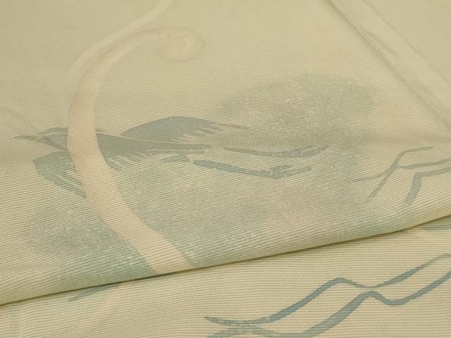 平和屋着物*夏物 訪問着 絽 舞鳥文 正絹 逸品 AABA9327jd