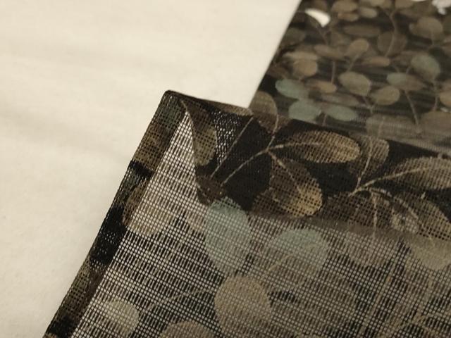 平和屋着物*夏物 訪問着 絽 刺繍 萩 金糸 正絹 逸品 AABA9356jd