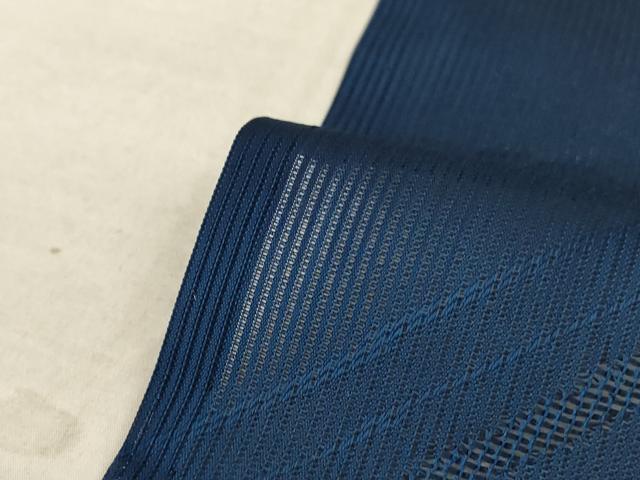平和屋着物*夏物 小紋 縦絽 霞文 暈し染め 正絹 逸品 AABA9361jd