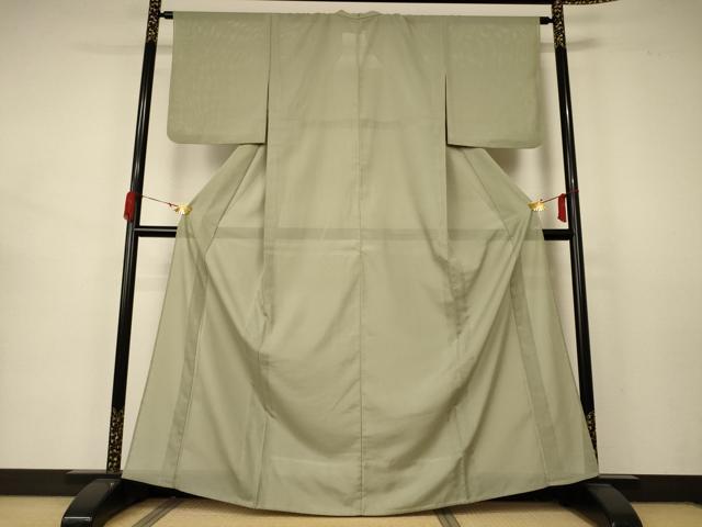 平和屋着物*夏物 色無地 絽 若芽色 洗える着物 AABA9433jd