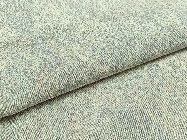 平和屋着物▽上質な小紋 単衣 霞文 正絹 逸品 AABA9534jh