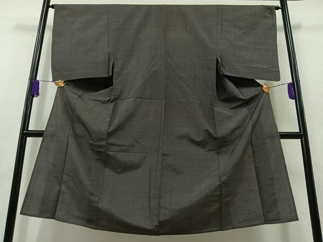 平和屋着物▽男性 紬 単衣 霞文 正絹 逸品 AABA9546jh