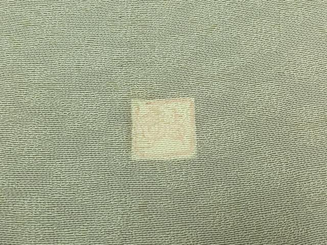 平和屋着物▽上質な小紋 単衣 作家物 草花文 白鼠色 松坂屋扱い 正絹 逸品 AABA9588jh