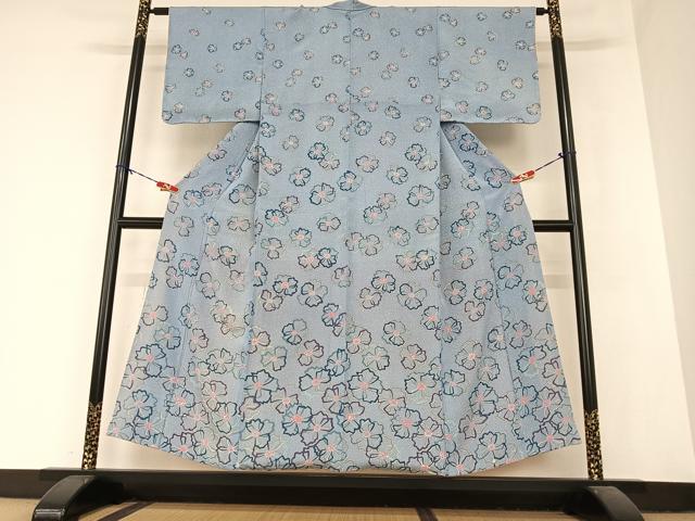 平和屋着物●訪問着 舞花文 正絹 逸品 AABB0043zg