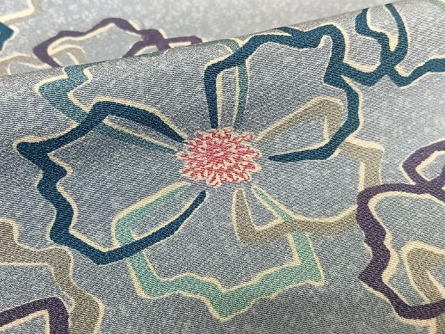 平和屋着物●訪問着 舞花文 正絹 逸品 AABB0043zg