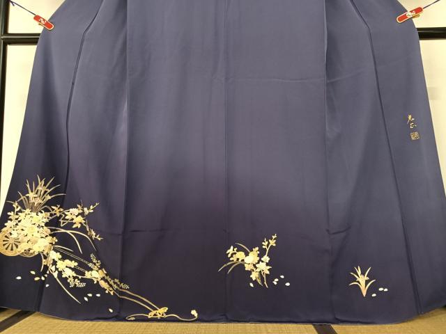 平和屋着物●金彩友禅 卓越技能者・名工・和田光正 訪問着 花車文 暈し染め 金彩 正絹 逸品 AABB0057zg