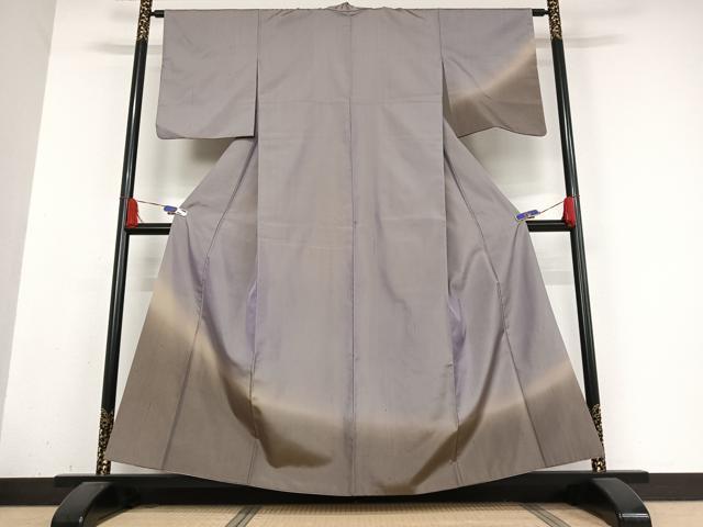 平和屋着物●上質な紬 霞文 暈し染め 正絹 逸品 AABB0138zg