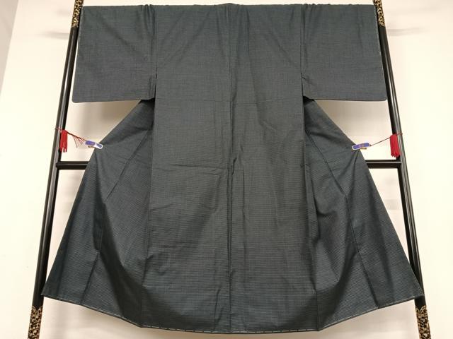 平和屋着物●男性 紬 アンサンブル 亀甲文様 正絹 逸品 未使用 AABB0162zg