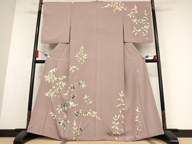 平和屋着物●本加賀友禅作家 村田和生 訪問着 枝花文 正絹 逸品 AABB0196zg