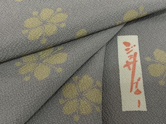 平和屋着物●世界的人形師 辻村寿三郎 ジュサブロー 小紋 舞梅文 正絹 逸品 AABB0268zg