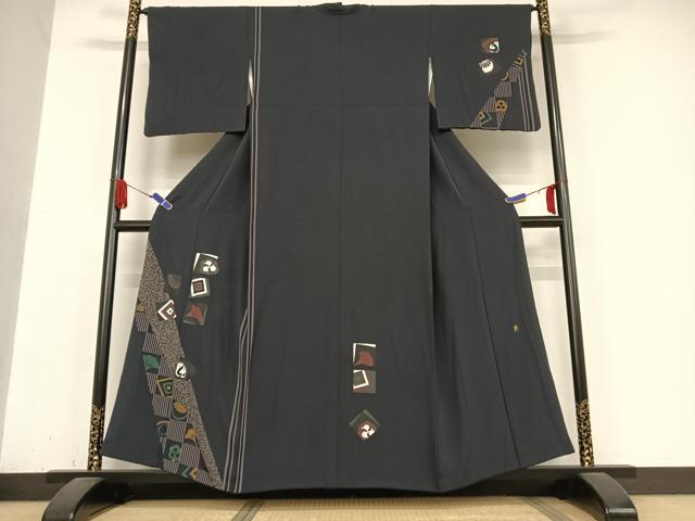 平和屋着物●訪問着 色紙文 正絹 逸品 AABB0338zg