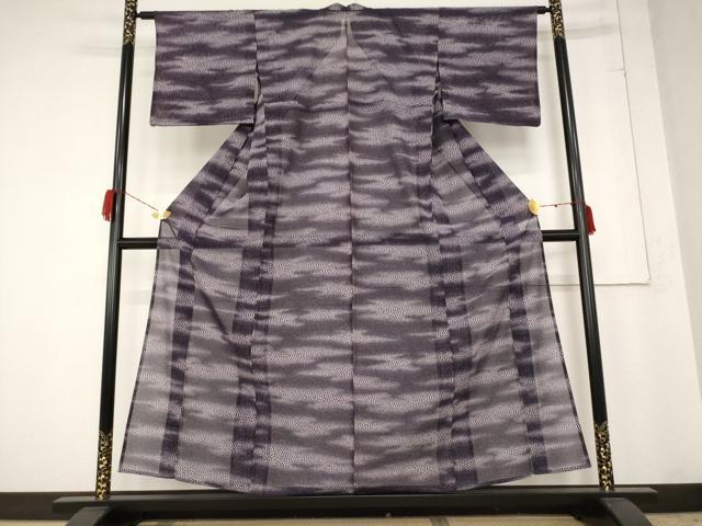 平和屋着物*夏物 小紋 絽 霞文 洗える着物 AABB0497st