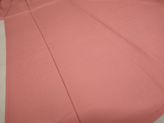 平和屋着物*夏物 色無地 絽 甚三紅色 正絹 逸品 未使用 AABB0513st