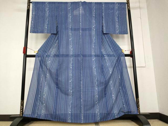 平和屋着物*夏物 小紋 絽 草花間道 洗える着物 AABB0530st