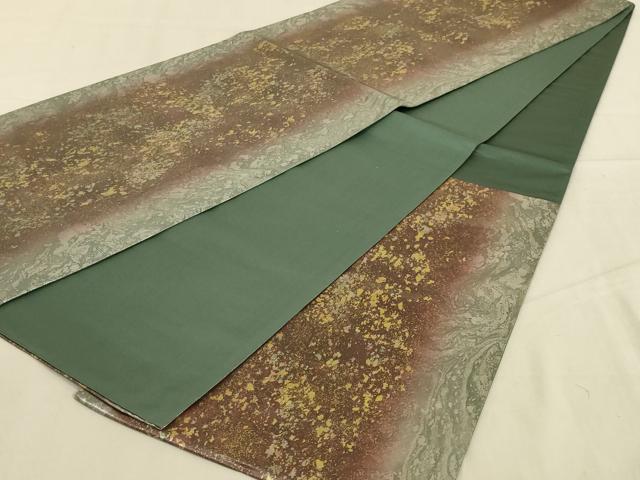 平和屋着物◎六通柄袋帯 箔散らし 引箔 正絹 逸品 AABB0649ou