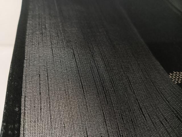 平和屋着物*夏物 紗紬 訪問着 猫 黒地 正絹 逸品 AABB1338np