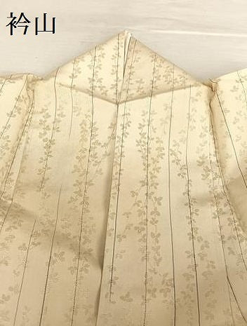 平和屋着物▽白根沢 捩り織 お召 単衣 枝花文 正絹 逸品 AABB1357np
