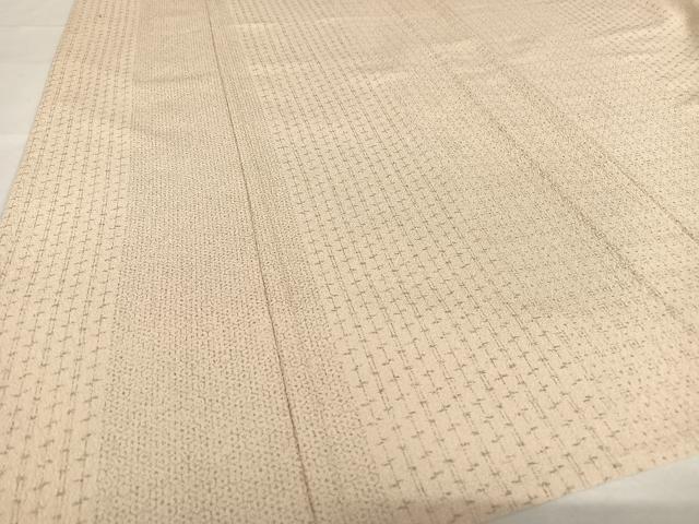 平和屋着物▽洗える最高級着物 <英>はなぶさ謹製 小紋 単衣 格子 洗える着物 AABB1358np