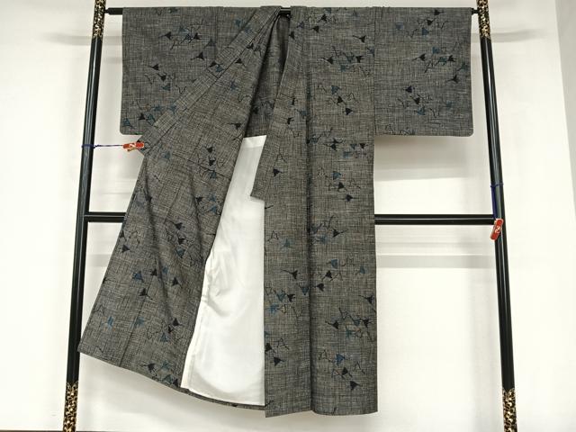 平和屋着物▽男性 単衣 紬 飛鳥文 正絹 逸品 AABB1360np