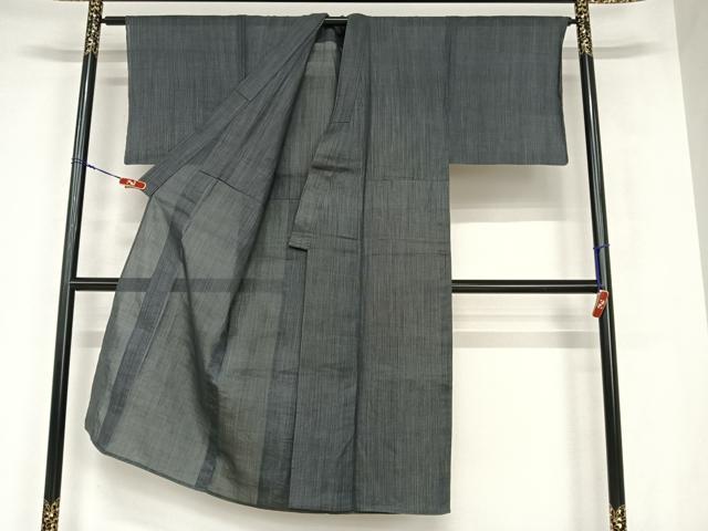平和屋着物*石川県指定無形文化財 能登上布 本麻手織上布 男性 麻 逸品 AABB1367np