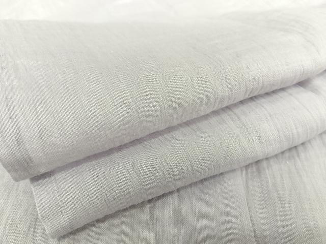 平和屋着物＊夏物 上布 色無地 古今 牡丹鼠色 麻 逸品 AABB1368np