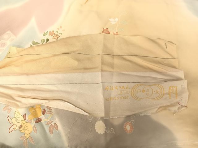 平和屋着物●創業460年・千總 訪問着 駒刺繍 貝桶草花文 暈し染め 金彩 丹後ちりめん 金彩 正絹 逸品 未使用 AABB1397np