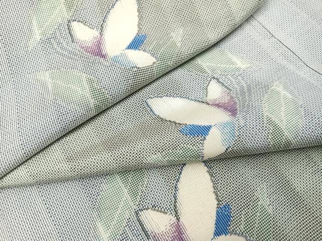 平和屋着物●本場大島紬 一元7マルキ 総絣 舞蝶文 正絹 逸品 AABB1452ph