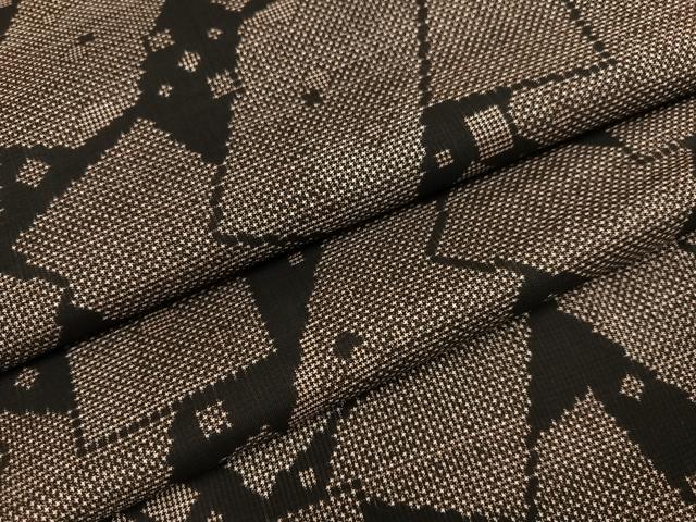 平和屋着物●本場大島紬 一元7マルキ 色紙文 正絹 逸品 未使用 AABB1458ph
