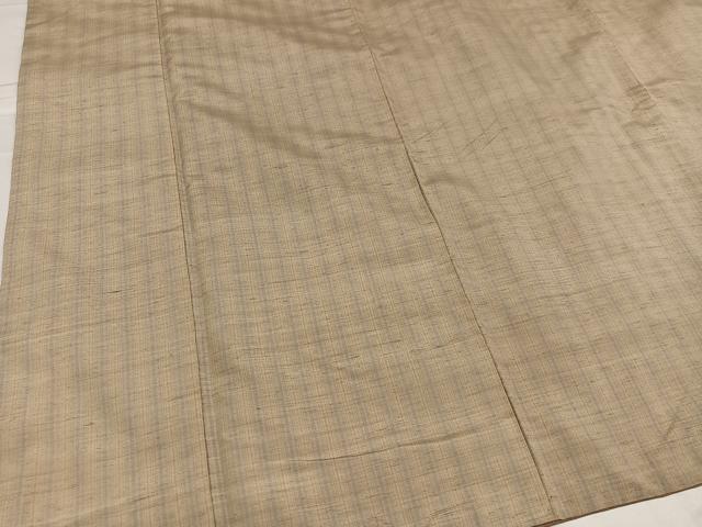 平和屋着物●上質な紬 間道 正絹 逸品 AABB1459ph