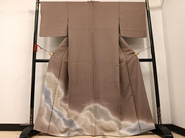 平和屋着物●色留訪問着 楽器文 暈し染め 金彩 正絹 逸品 AABB1488ph
