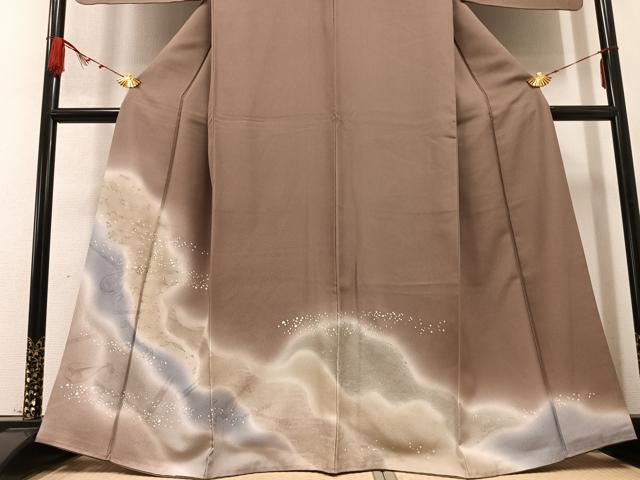 平和屋着物●色留訪問着 楽器文 暈し染め 金彩 正絹 逸品 AABB1488ph