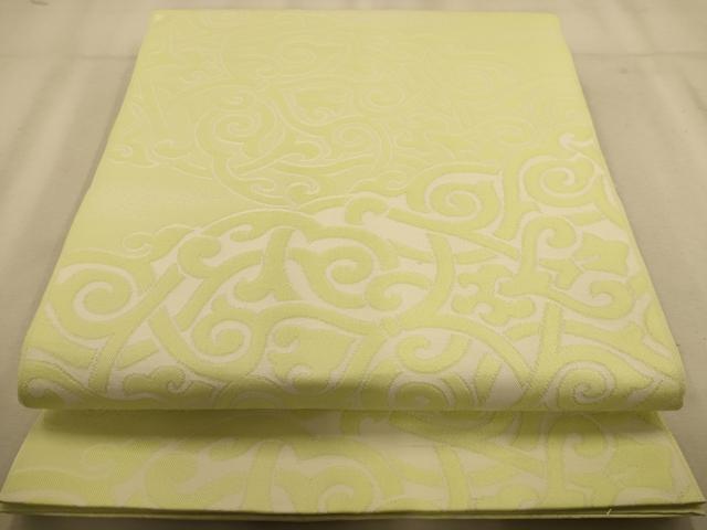 平和屋着物◎六通柄袋帯 蔦の葉文 正絹 逸品 AABB1534dt