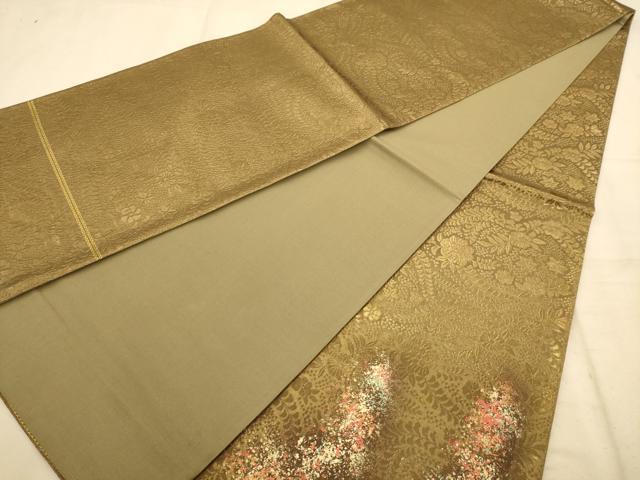 平和屋着物◎太鼓柄袋帯 流水文 金彩 正絹 逸品 AABB1583dt