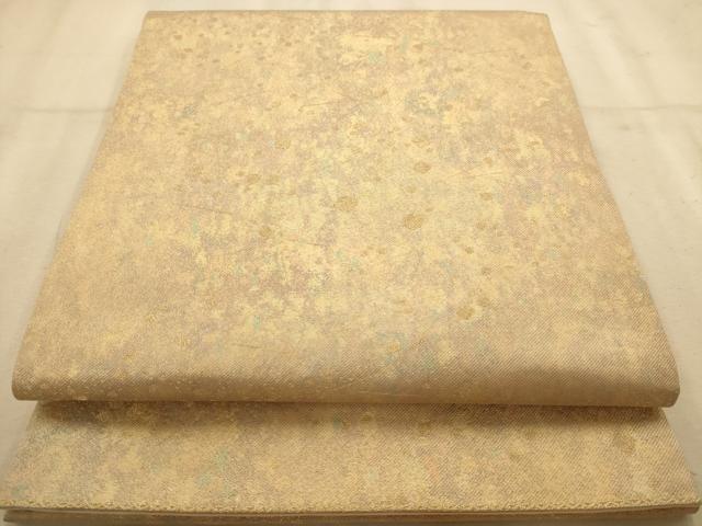 平和屋着物◎六通柄袋帯 箔散らし 金糸 引箔 正絹 逸品 AABB1598dt
