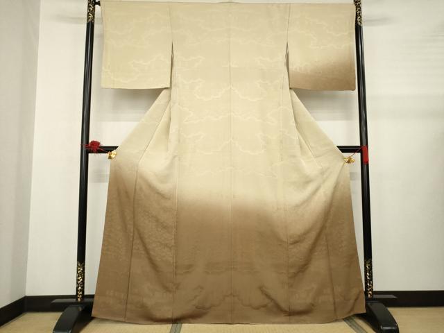 平和屋着物●訪問着 霞文 暈し染め 正絹 逸品 AABB1994ck