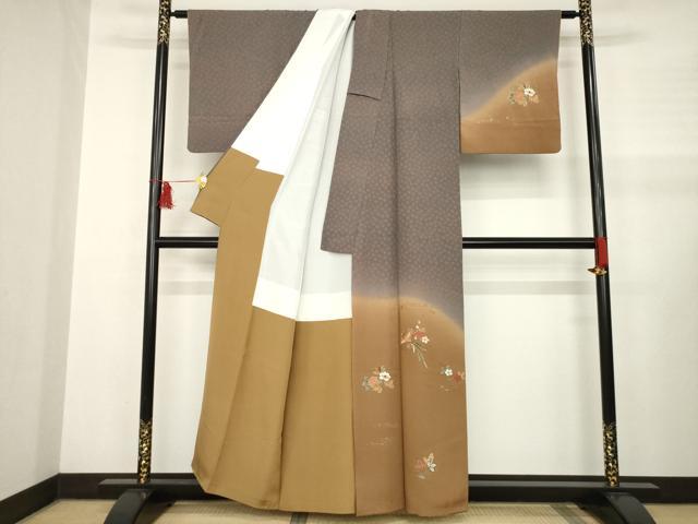 平和屋着物●訪問着 鳳凰花文 暈し染め 正絹 逸品 AABB2010ck