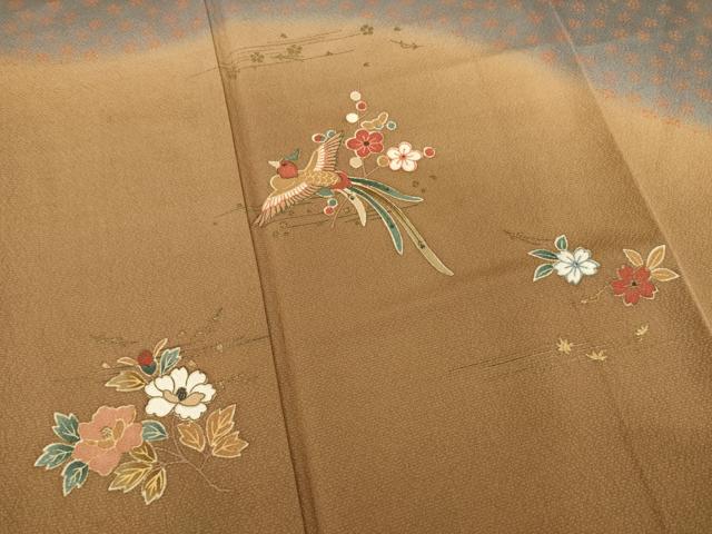 平和屋着物●訪問着 鳳凰花文 暈し染め 正絹 逸品 AABB2010ck