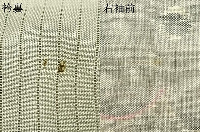 平和屋着物▽上質な紬 単衣 草花文 正絹 逸品 AABB2096fy