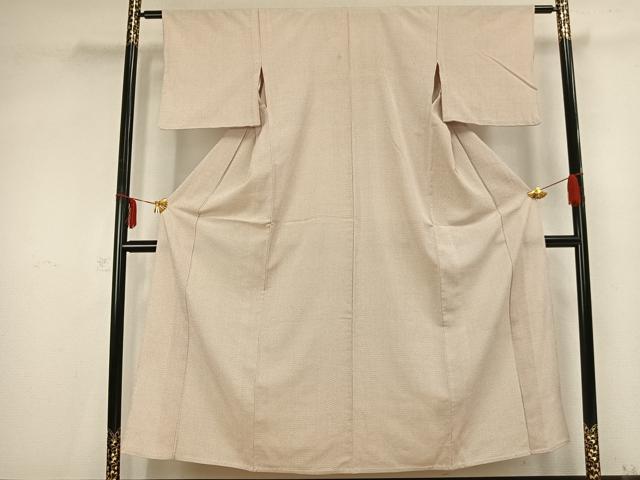 平和屋着物▽本塩沢 単衣 蚊絣 正絹 逸品 AABB2201fy