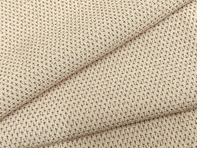 平和屋着物▽本塩沢 単衣 蚊絣 正絹 逸品 AABB2201fy