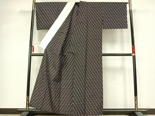 平和屋着物▽本場琉球絣 単衣 紬 正絹 逸品 未使用 AABB2224fy