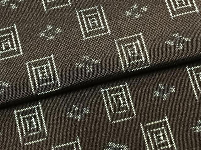 平和屋着物▽本場琉球絣 単衣 紬 正絹 逸品 未使用 AABB2224fy